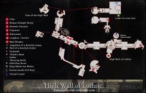 High Wall of Lothric Map 1